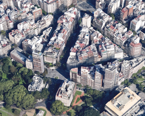 Vista de la zona de La Isla, en Recoleta